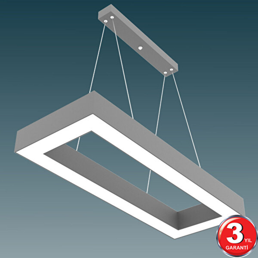 Hegza Lighting Mesita Gri Kasa Sarı Işık Ledli Sarkıt Modern LED Avize - 3000K (Sarı Işık) Avize Fiyatı