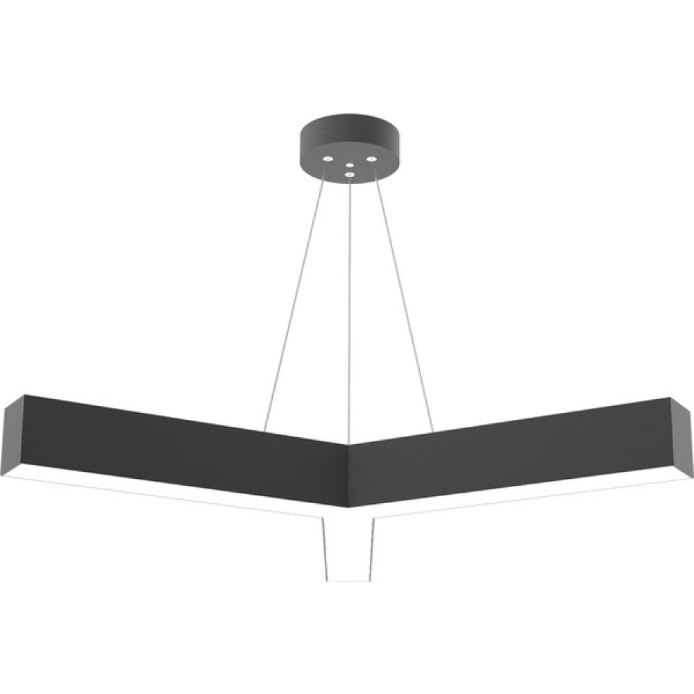 Hegza Lighting Tres (Siyah Kasa, Gün Işığı) Ledli Modern Avize - 1'li - Siyah Avize Fiyatı