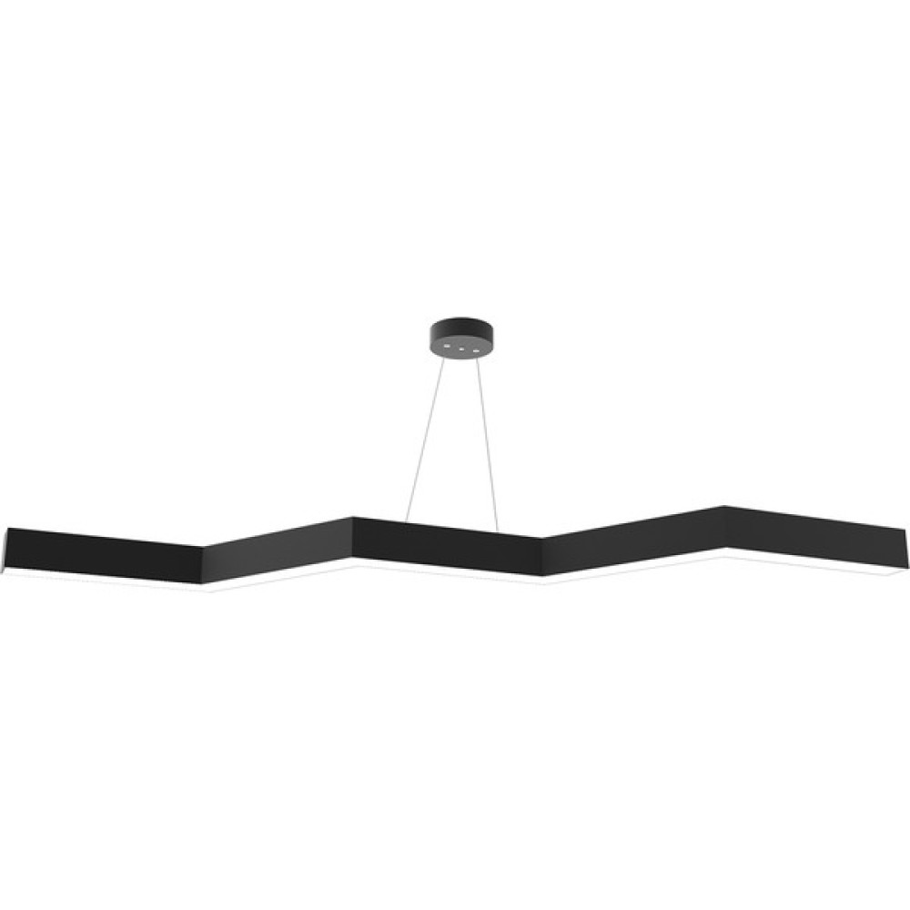 Hegza Lighting Zigzag ( Siyah Kasa, Gün Işığı ) Ledli Modern Avize - Beyaz - 1'li Avize Fiyatı