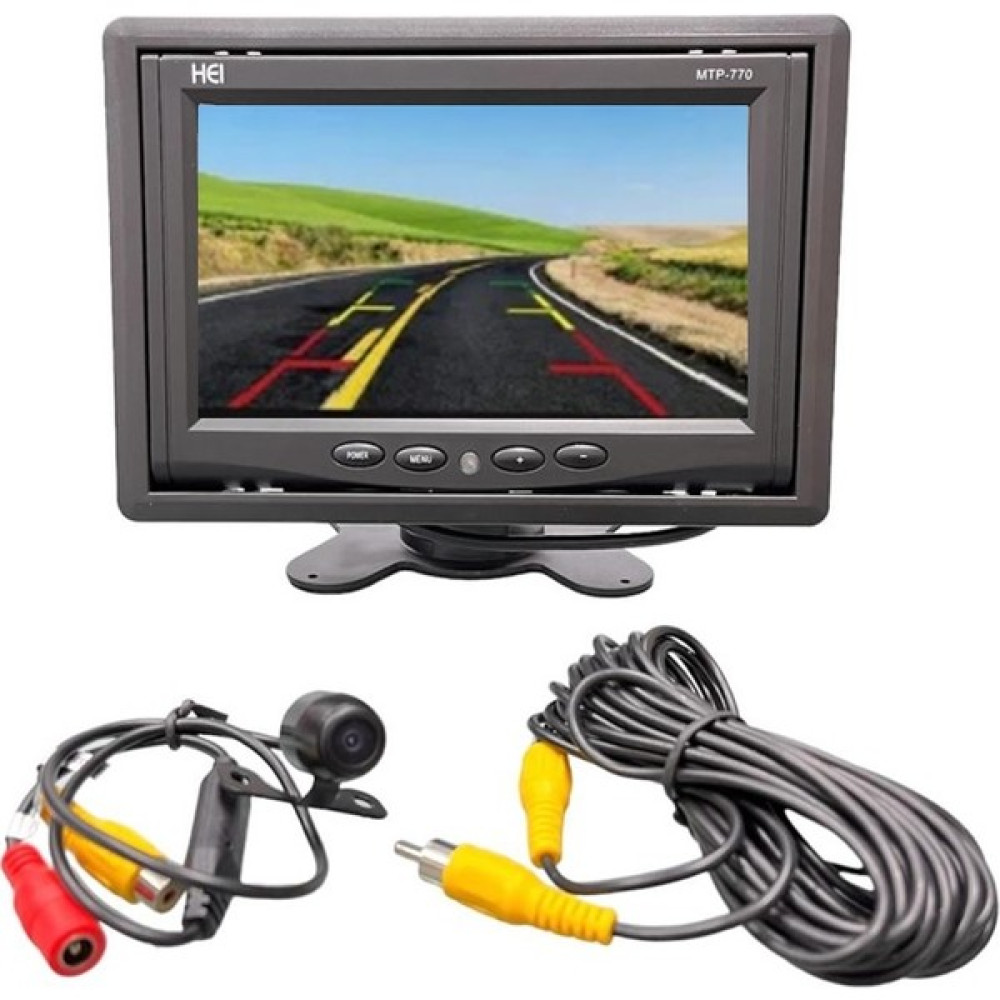 Heı 7'' LCD Renkli Araç Monitörü ve Geri Görüş Kamerası Paket Sistemi Oto Görüntü Sistemleri Fiyatı