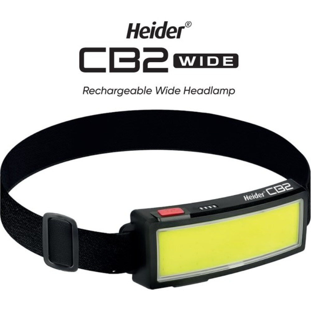 Heider Cb2 Wide USB Şarjlı Geniş Açı Kafa Lambası - 5 Yıl Garantili- Ce ve Rohs Belgeli Kafa Feneri Fiyatı