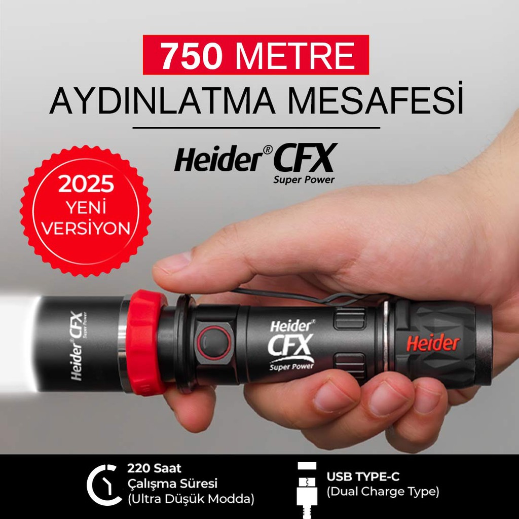 Heider Cfx Zoom Super Power V4 - 2025 Yeni Versiyon - Dual Charge Type (Usb Type-C +Adaptör) Diğer Fiyatı