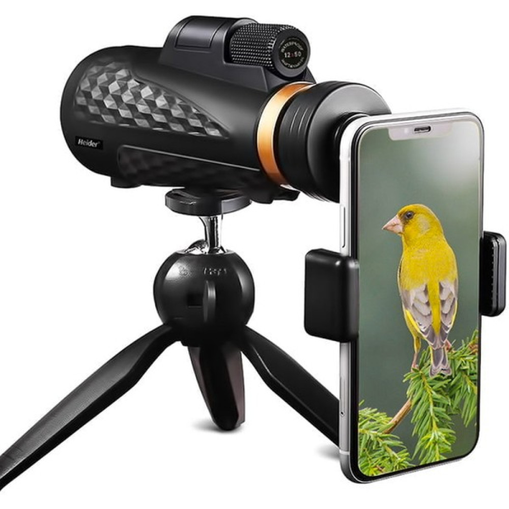 Heider Hdx V2 Monoscope - Crystal Clear Hd Zoom Portatif Kara Teleskobu/dürbünü - Eva Çantalı - Yeni Dürbünler Fiyatı
