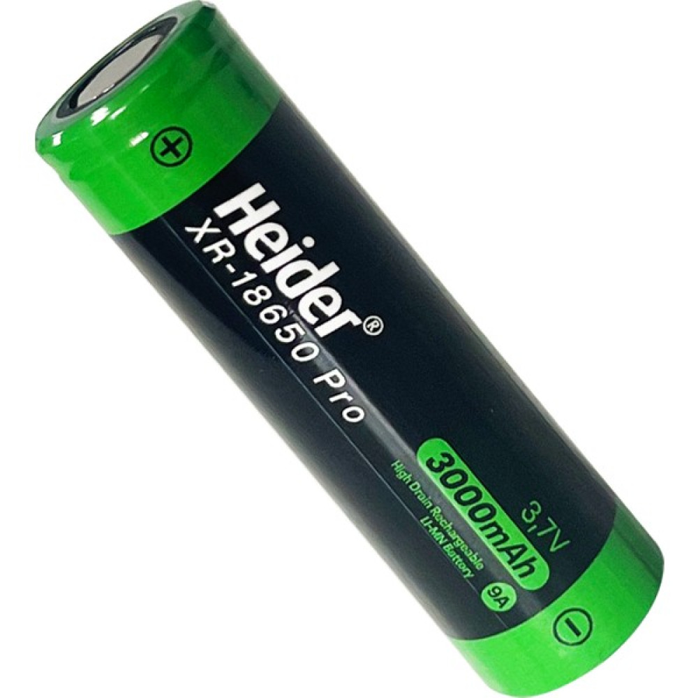 Heider XR-18650 Pro Original 3000MAH 3,7V High Drain Li-Mn Şarjlı Pil - Rohs ve Ce Sertifikalı - 1 Adet Diğer Fiyatı