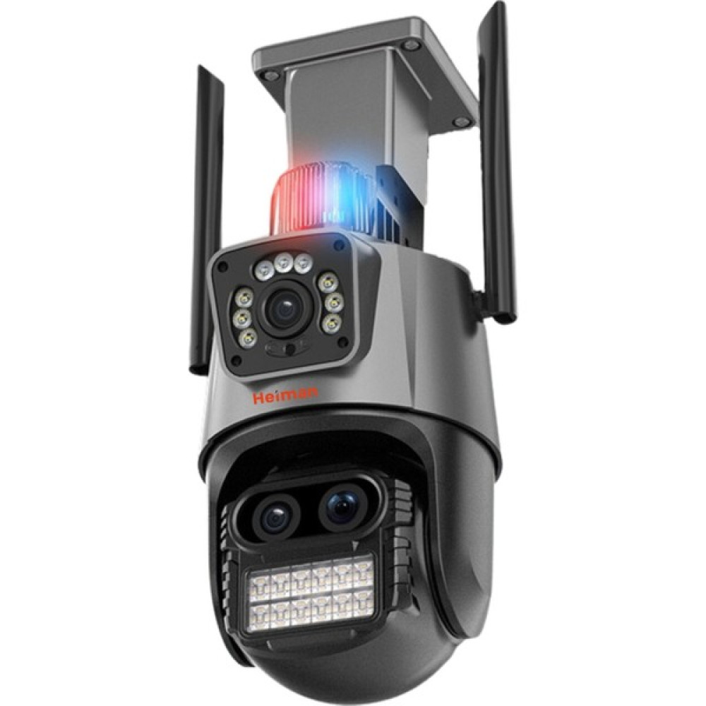 Heiman Hm-42 6 mp 8x Zoom Wifi Onvif 2 Kameralı Dış Mekan Ptz Kamera - Siyah Oto Boyaları Fiyatı