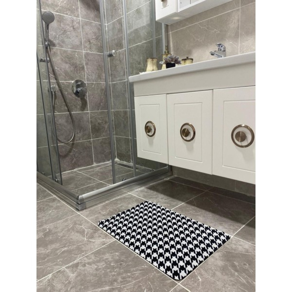 Hein Su Emici Paspas Abdest Paspası Kaymaz Taban Banyo Paspası - Beyaz - Siyah Klozet Takımı Fiyatı