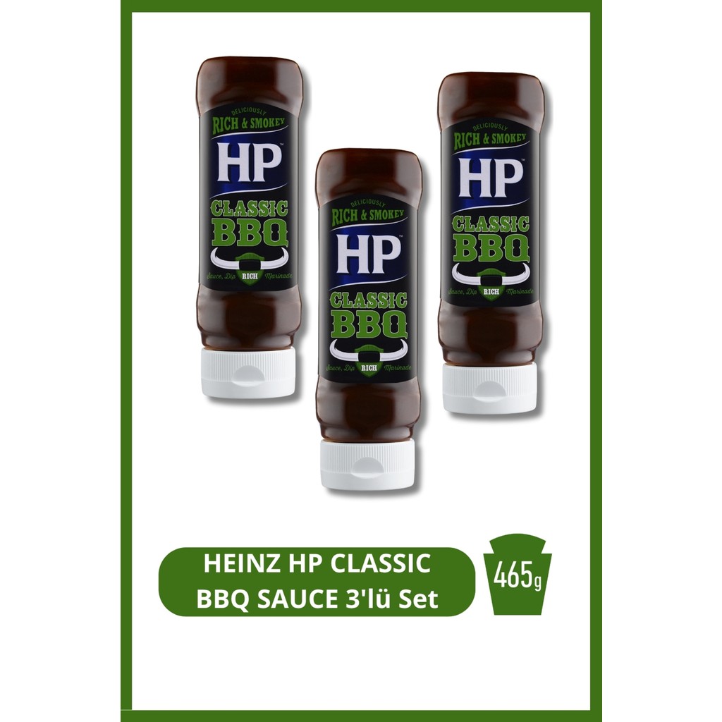 Heinz HP CLASSIC BBQ SAUCE 465g 3'lü Set - 465 gr Diğer Fiyatı