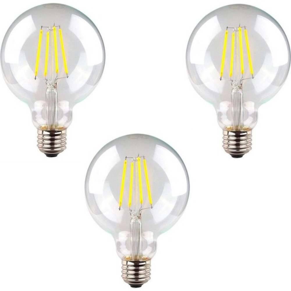 Heka LED Filament Rustik Ampul 6W Beyaz Işık - 3 Adet - Gün Işığı Led Aydınlatmalar Fiyatı