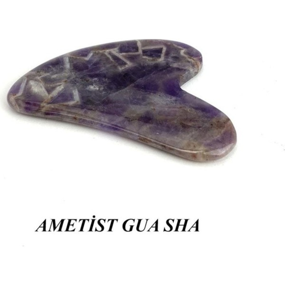Hekimana Ametist Gua Sha / Masaj Taşı / Gua Sha / Yüz Bakım Masaj Cihazları Fiyatı