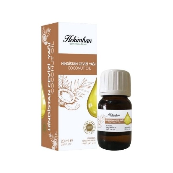 Hekimhan Hindistan Cevizi (Sabit) Yağı 20 ml Bitkisel Yağlar Fiyatı