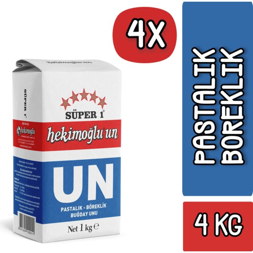 Hekimoğlu 8691609100028-4 - 4 kg Un ve İrmik Fiyatı