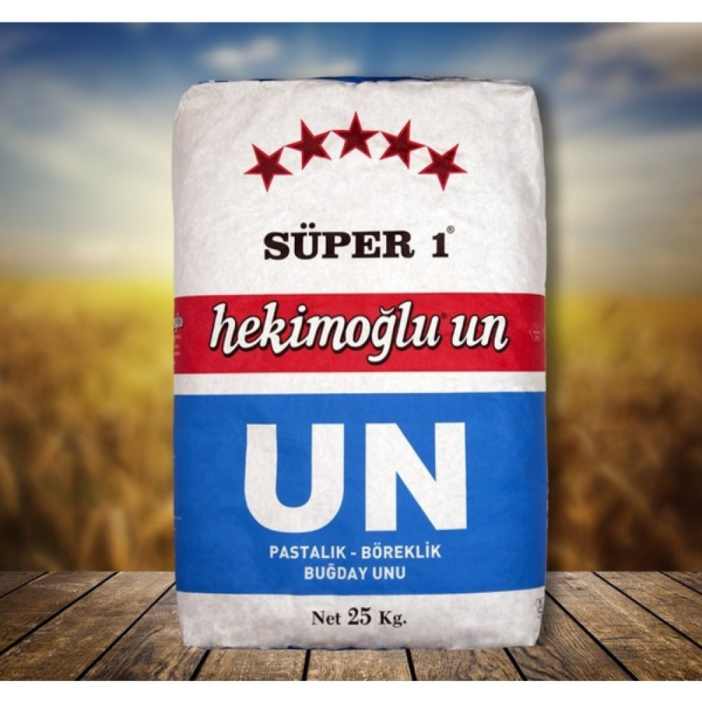 Hekimoğlu Süper 1 - 25 kg Un (Pastalık Böreklik) Un ve İrmik Fiyatı