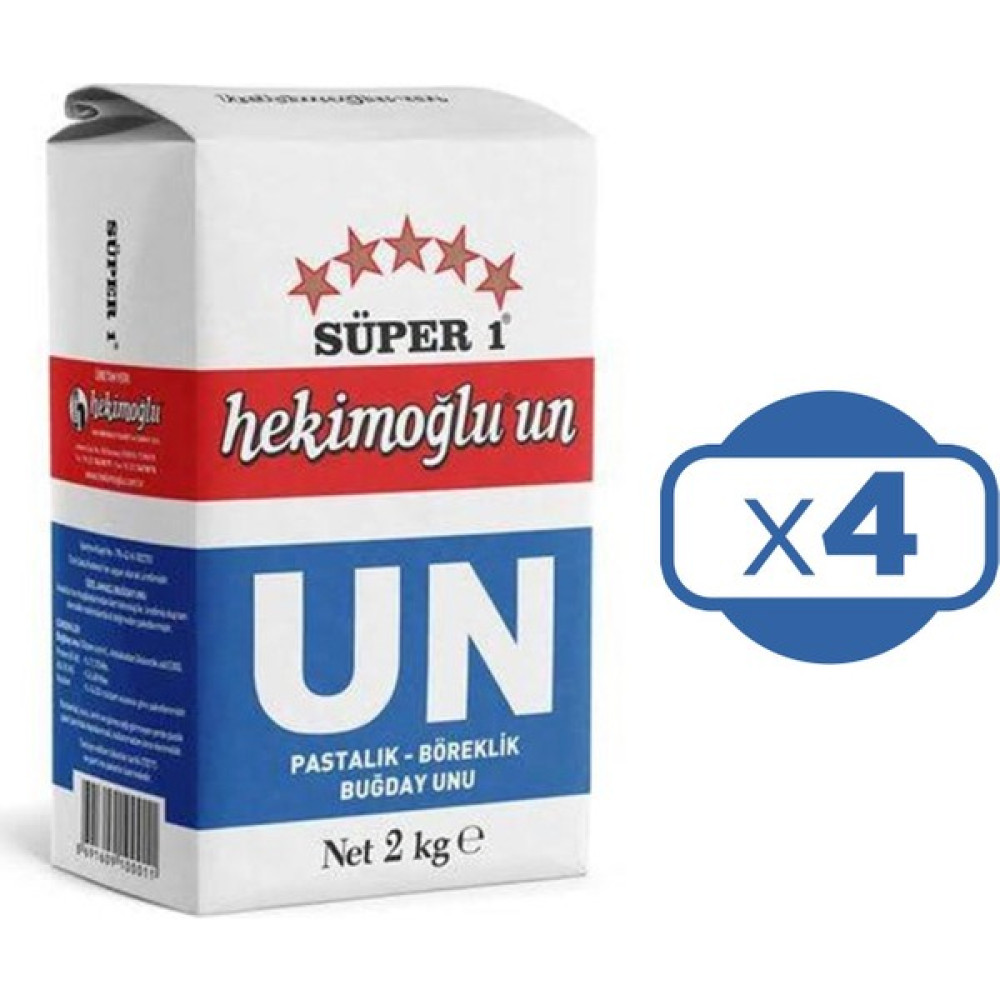 Hekimoğlu Un 2 kg 4'lü Un ve İrmik Fiyatı
