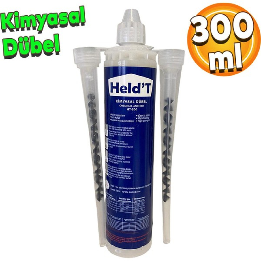Heldt HT300 Epoksi Kimyasal Dübel F.1311 Polyester Bazlı 300 ml Nalburiye & Hırdavat Fiyatı