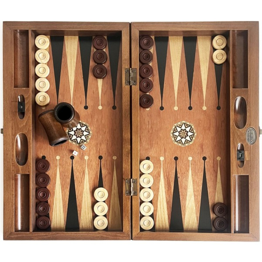 Helena Wood Art Pure Gül Mazel Masif Ahşap Tavla Numeratörlü Tavla Fiyatı