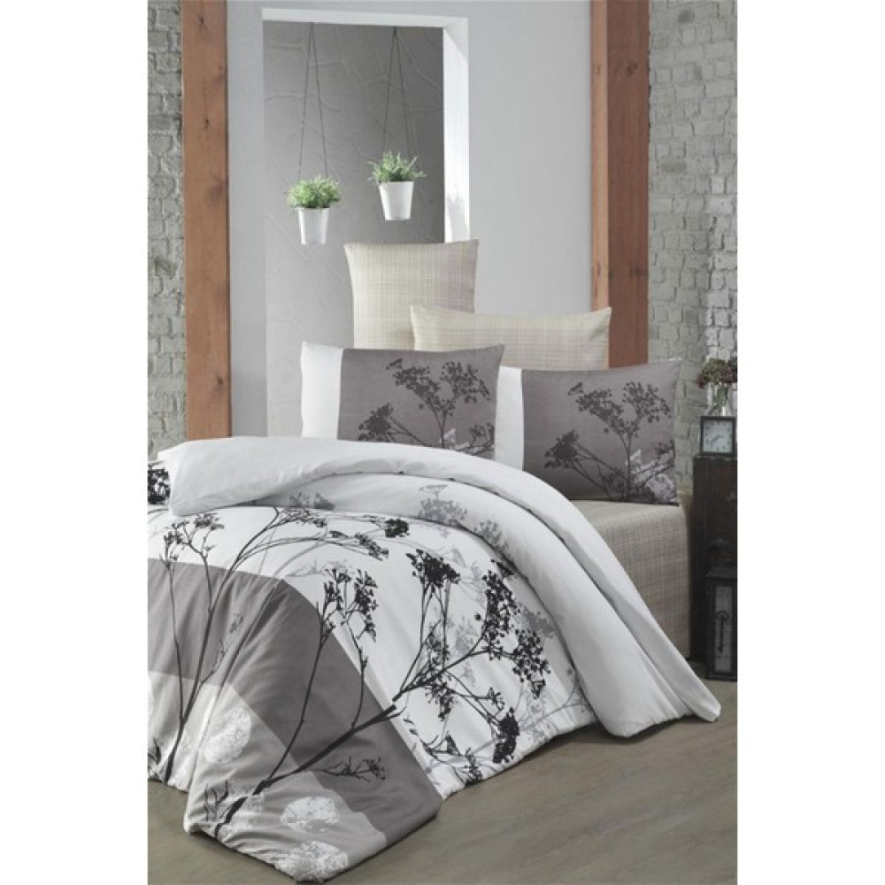 Helenito Çift Kişilik Nevresim Kılıfı 200X220 cm (Tek Yorgan Kılıfı) - 200 x 220 cm - Beyaz Nevresim Takımı Fiyatı