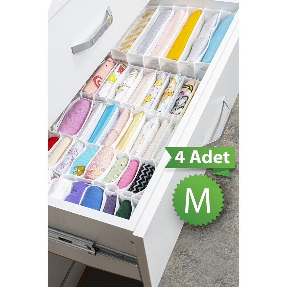 Helens Home 4 Adet Medium 11 Gözlü Çekmece Içi Akordiyon Organizer 40x16x12 Dolap İçi Düzenleyici Fiyatı