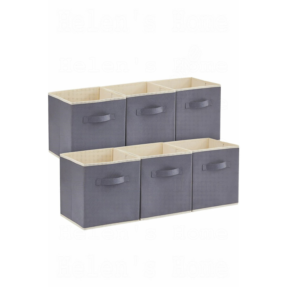 Helens Home 6lı Kapaksız Saklama Kutusu Sepet Organizer Dolap Içi Çamaşır Oyuncak Düzenleyici 30x30x30 Cm Dolap İçi Düzenleyici Fiyatı