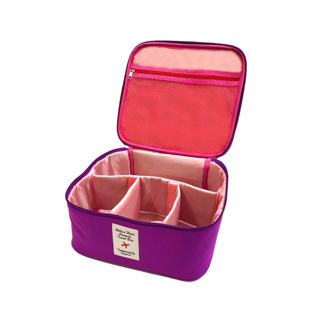 Helens Home Kozmetik Makyaj Çantası Tutma Kollu Seyahat Seti Makyaj Aksesuarları Düzenleyici 24x21x11 Cm Makyaj Çantası Fiyatı