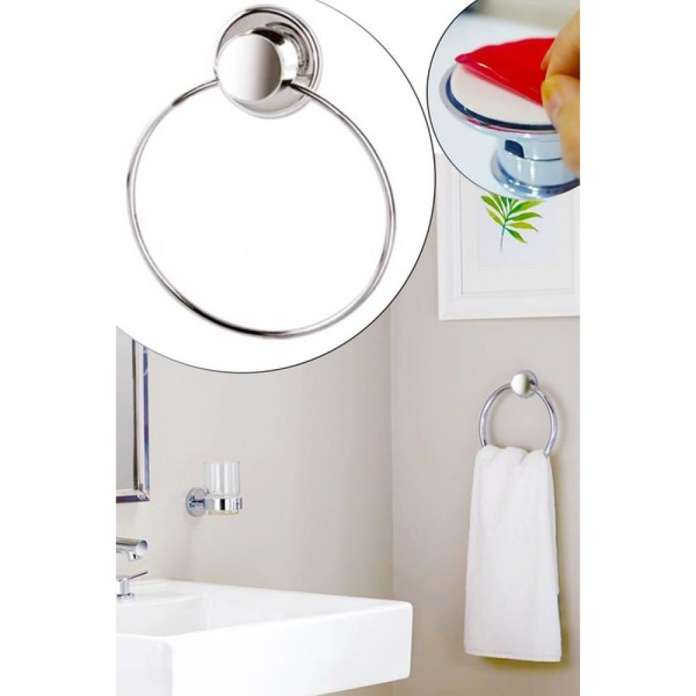 Helen's Home Yapışkanlı Yuvarlak Metal Havluluk  Ç824 BNY.03580.00 Havluluk Fiyatı