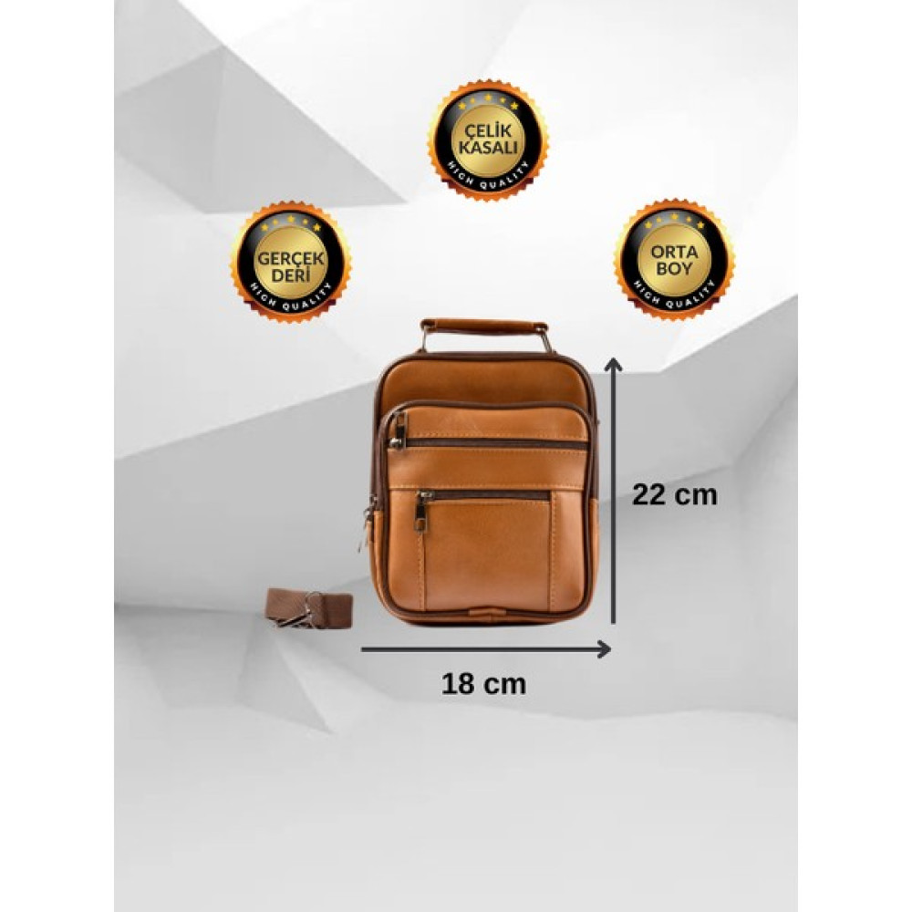 Helios Bags Boss Çelik Kasalı Orta Boy Taba Erkek El ve Omuz Çantası(Hakiki Deri) Erkek Çanta ve Cüzdan Fiyatı