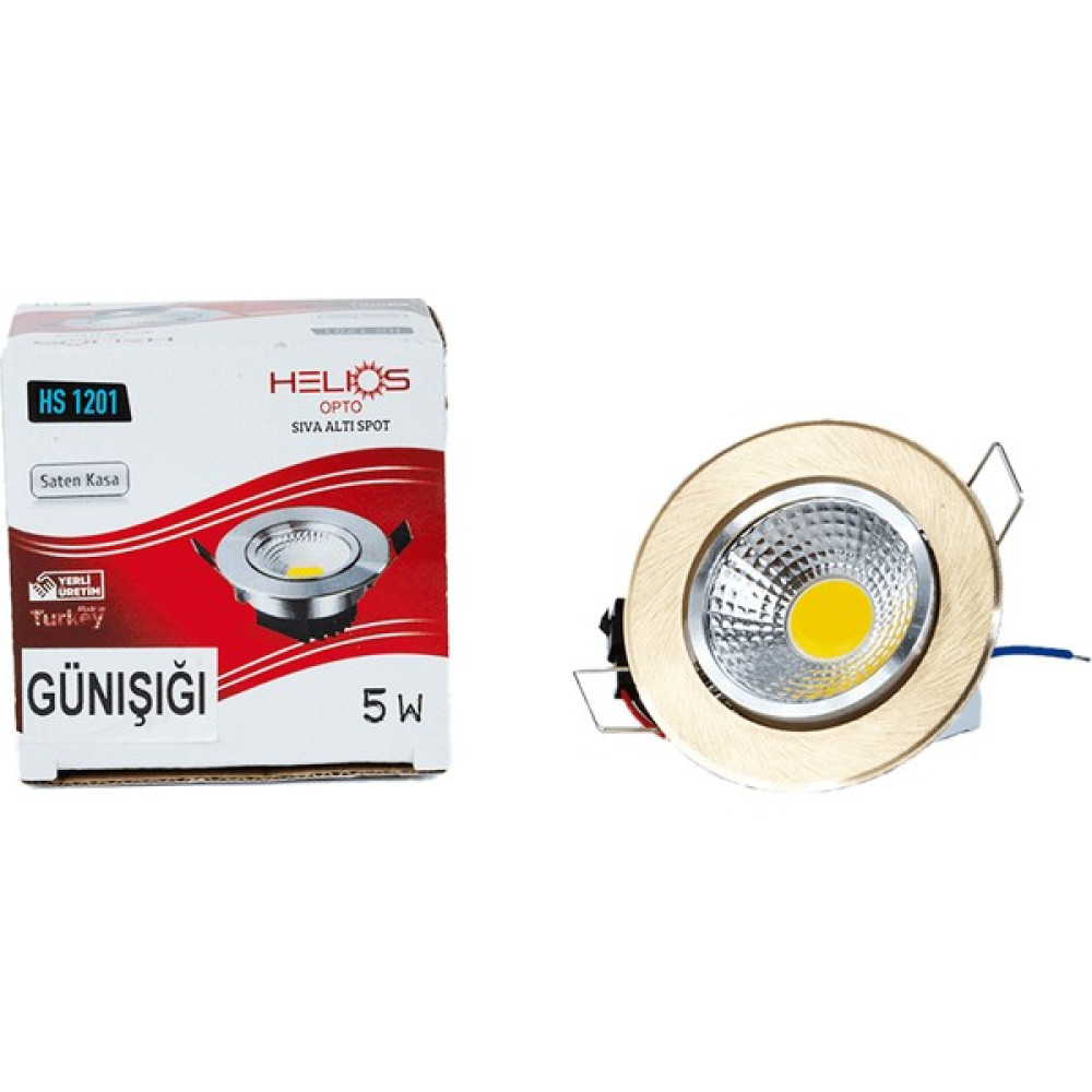Helios Opto 5W Gold Kasa Sıva Altı Spot Günışığı Işık Rengi Spot Fiyatı