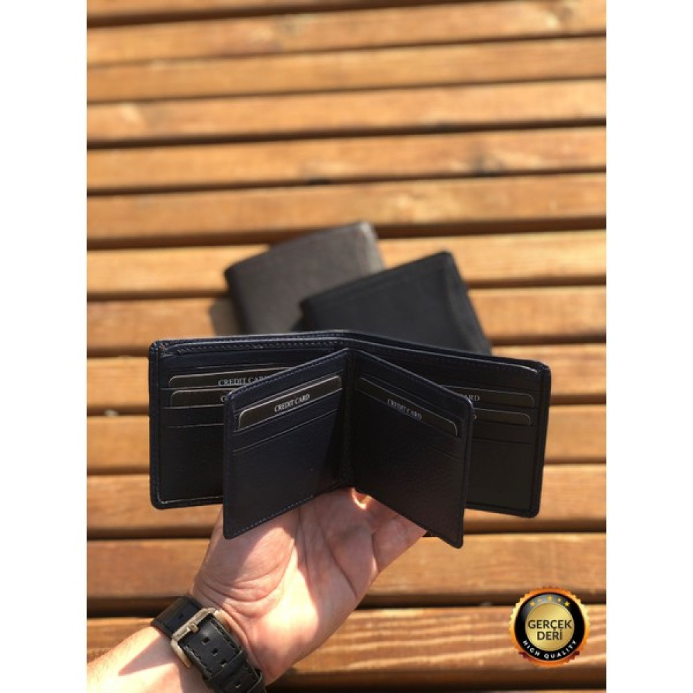 HeliosBags Fly Lacivert Çok Kart Bölmeli Kişiye Özel Hakiki Deri Erkek Cüzdanı ( Kullanışlı Model ) Erkek Cüzdan Fiyatı