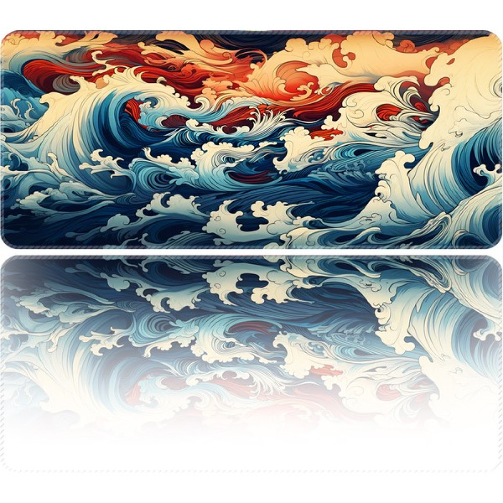Helixsun Mouse Pad Büyük Boy Gaming Oyuncu Xl 70X30 cm Kanagawawes - Renkli Mouse Pad Fiyatı