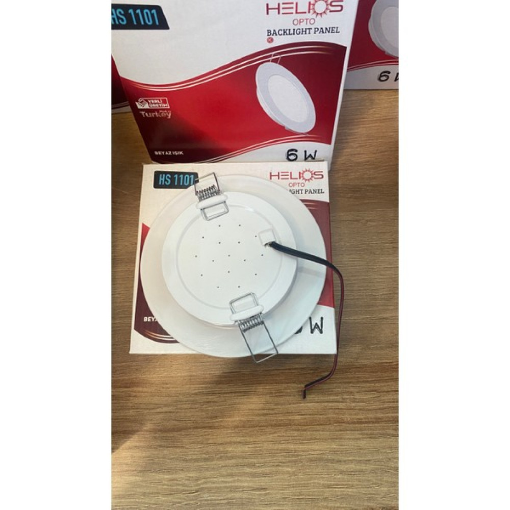 Hellios HS-1101 6 Wt Backlight LED Panel Dış Çapı 12,cm Delik Çapı 9,6cm - Beyaz Oto Boyaları Fiyatı