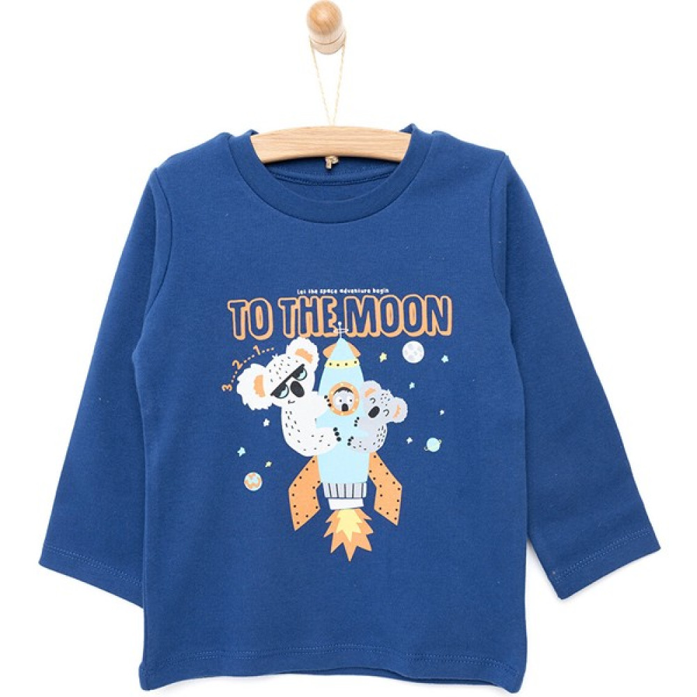 Hello Baby Hellobaby Basic Baskılı Interlok Sweatshirt Erkek Bebek Bebek Sweat Shirt Fiyatı