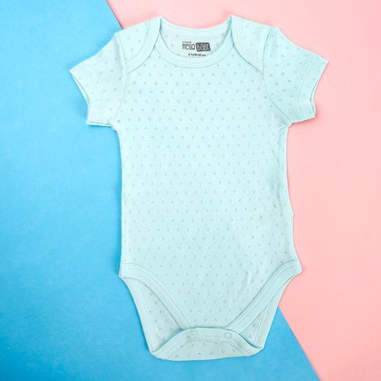 Hello Baby Jakarlı Kısa Kol Mint Body