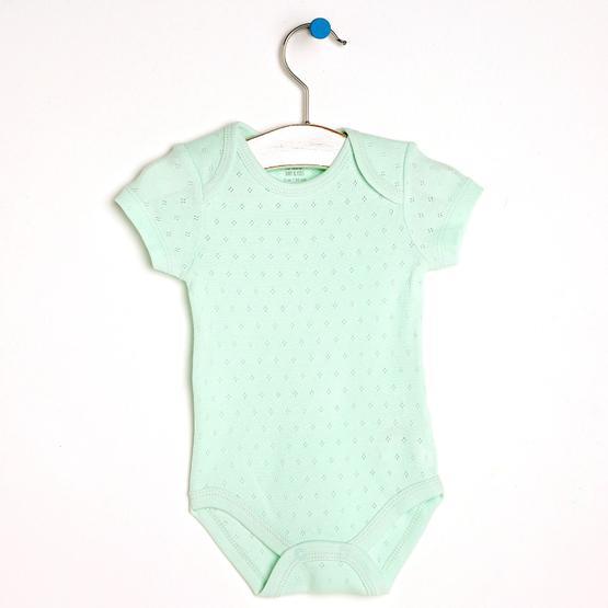 Hello Baby Jakarlı Kısa Kol Mint Body