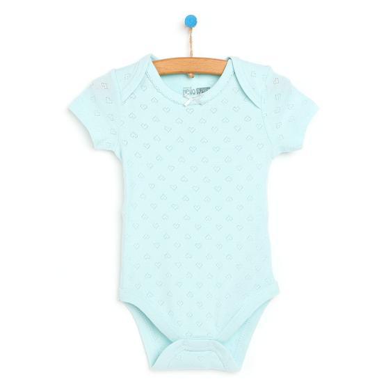 Hello Baby Jakarlı Kısa Kol Mint Body