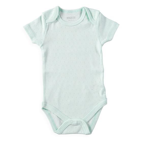 Hello Baby Jakarlı Kısa Kol Mint Body Bebek Body Fiyatı