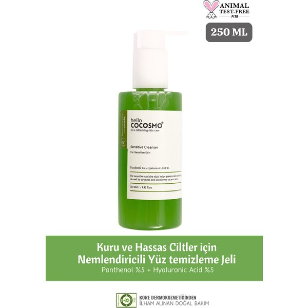 Hello Cocosmo Atopik Kuru ve Hassas Ciltler İçin Nemlendirici ve Canlandırıcı Yüz Temizleme Jeli - jel Cilt Temizleme ve Peeling Fiyatı