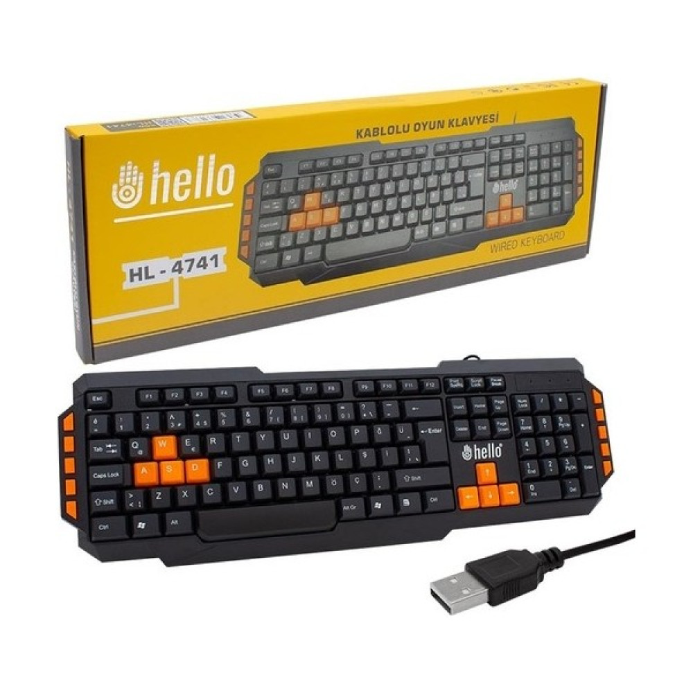 Hello HL-4741 Kablolu Oyuncu Klavyesi Gaming Klavye Oyuncu Klavyesi Fiyatı