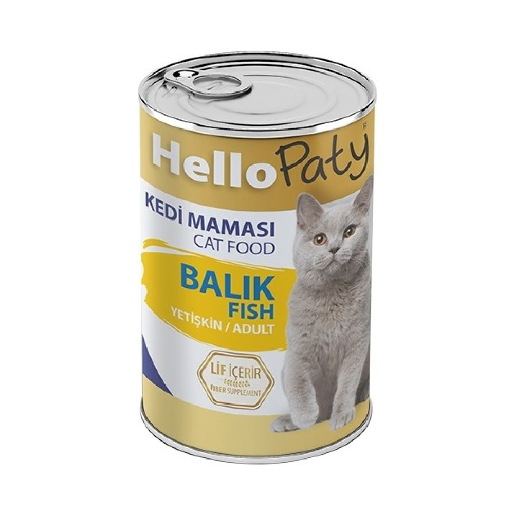 Hello Paty Yetişkin Balık Etlı Kedı Konserve Maması 12 Adet x 415 gr Evcil Hayvan Ürünleri Fiyatı