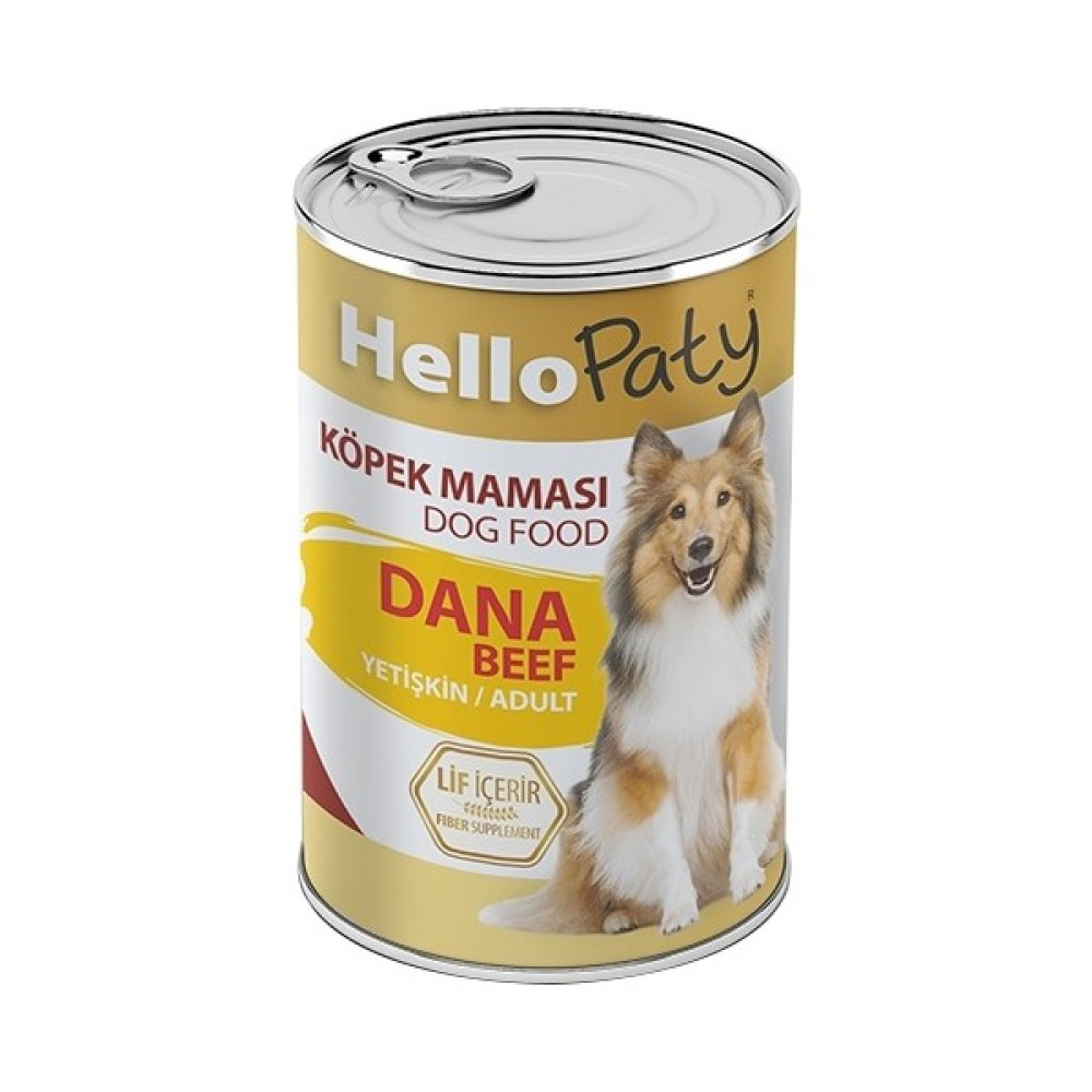 Hello Paty Yetişkin Dana Etlı Köpek Konserve Maması 24 Adet x 415 gr Evcil Hayvan Ürünleri Fiyatı