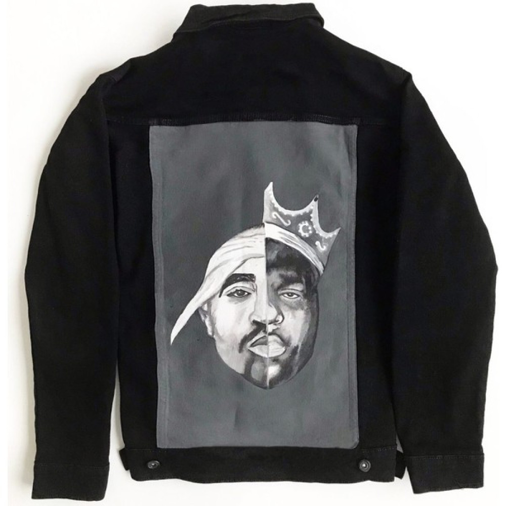 Hello Stranger Siyah Unisex Kot Ceket 2pac- Tupac Bayan Ceket Fiyatı