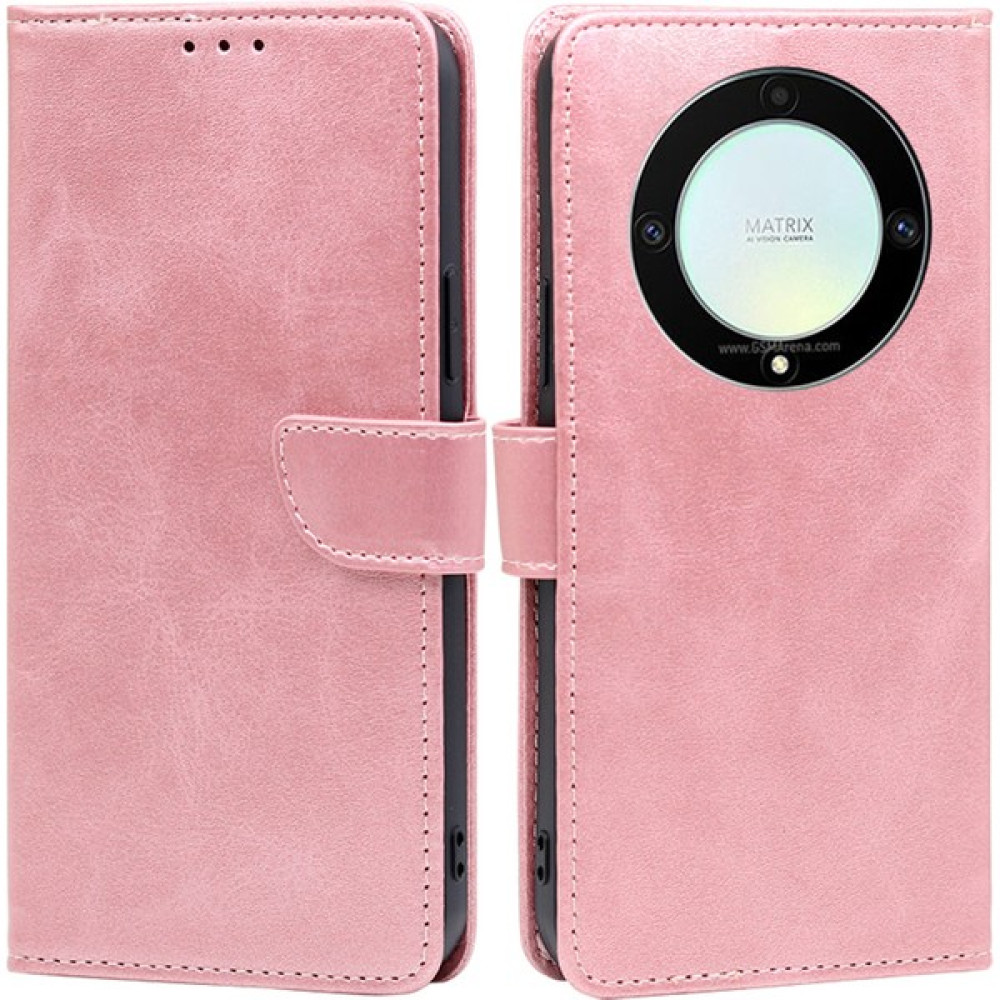 Hello-U Honor X9A Için Cep Telefonu Kılıfı X9A 5g / X40 5g / Magic5 Lite 5g Pu Deri Buzağı Dokusu Stand Cüzdan Telefon Kapağı (Yurt Dışından) - Rose Cep Telefonu Kılıfı Fiyatı