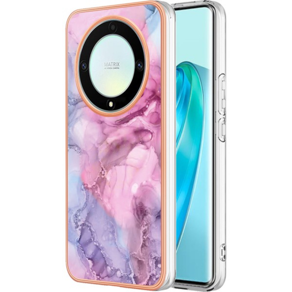 Hello-U Honor X9A Tpu Telefon Kılıfı X9A 5g / Magic5 Lite 5g / X40 5g, Mermer Desen 2.0mm Imd Elektrografa Kapağı (Yurt Dışından) - Gül Pembesi Cep Telefonu Kılıfı Fiyatı