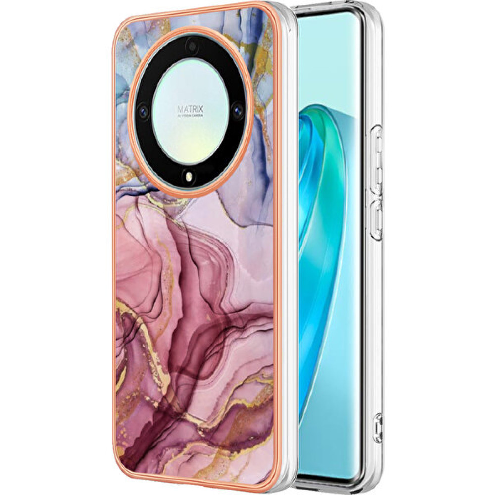 Hello-U Honor X9A Tpu Telefon Kılıfı X9A 5g / Magic5 Lite 5g / X40 5g, Mermer Desen 2.0mm Imd Elektrografa Kapağı (Yurt Dışından) - Rose Gold Cep Telefonu Kılıfı Fiyatı