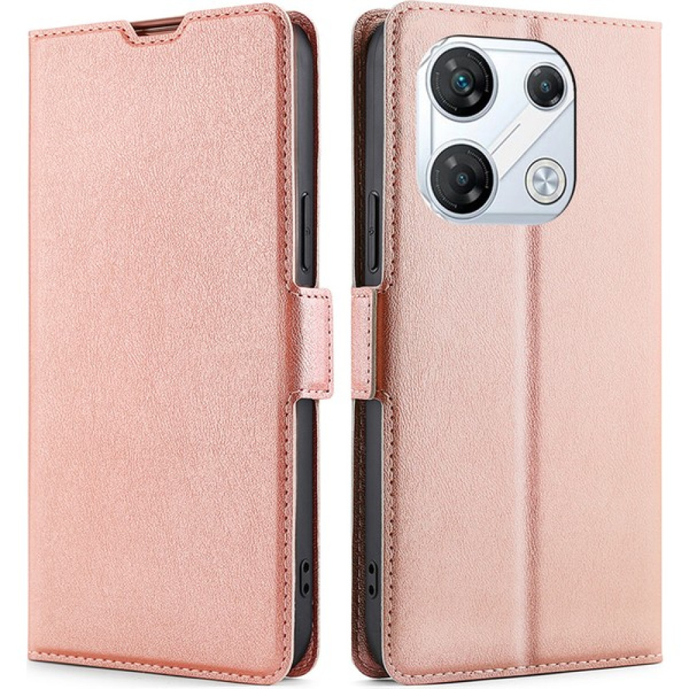 Hello-U Infinix Gt 10 Pro 5g Kılıf Kartı Yuvası Pu Deri Stand Telefon Kapağı (Yurt Dışından) - Rose - Gold - renk Cep Telefonu Kılıfı Fiyatı
