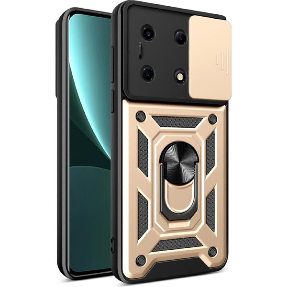 Hello-U Infinix Note 30 Vıp 5g Kasa Pc+Tpu Kickstand Telefon Kapağı Slayt Lens Kapağı ile (Yurt Dışından) - renk Cep Telefonu Kılıfı Fiyatı