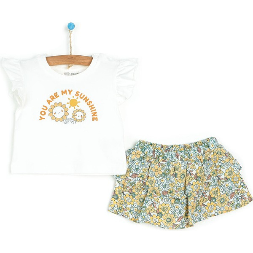 Hellobaby Yenidoğan Beach Day Girl Bluz-Etek 2li Takım Kız Bebek Bebek Giysi Takım Fiyatı