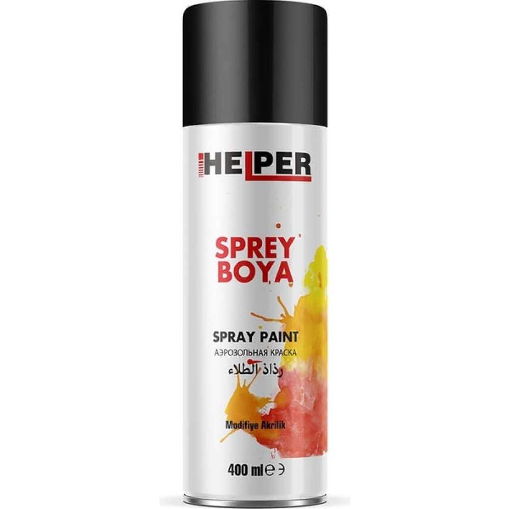 Helper - Ral 9005 - Parlak Siyah - Sprey Boya / 400ML Boya Malzemeleri Fiyatı