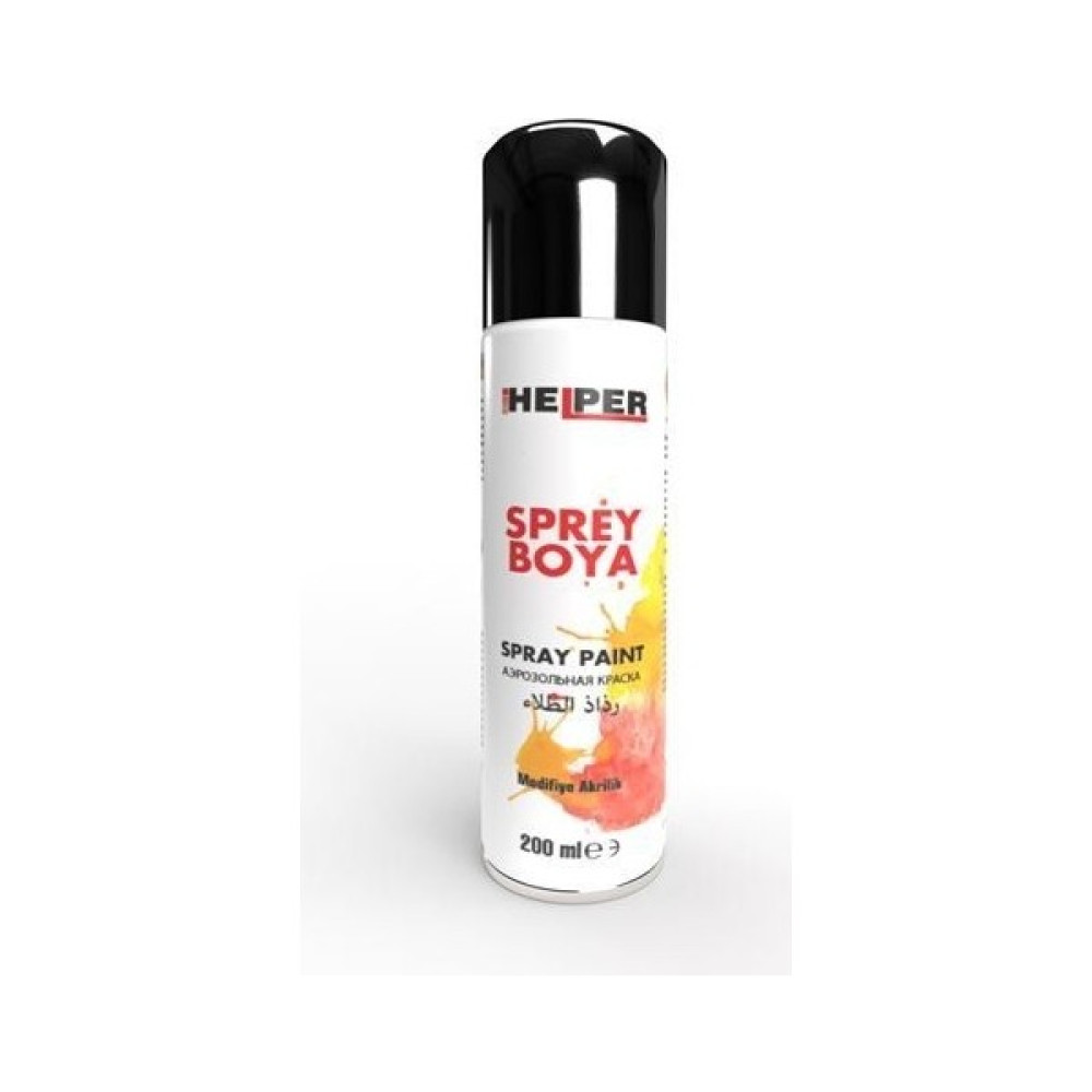 Helper Sprey Boya RAL-9005 Parlak Siyah 200 ml Boya Malzemeleri Fiyatı