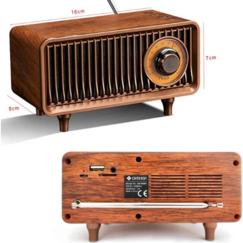 Helsınkı Machıne CM-1964BT Nostaljik Şarjlı Fm Radyo, Handfree+Aux+Usb ve Tf Card Okuyuculu Mp3 - Kahverengi Alarmlı Saatler & Radyolar Fiyatı