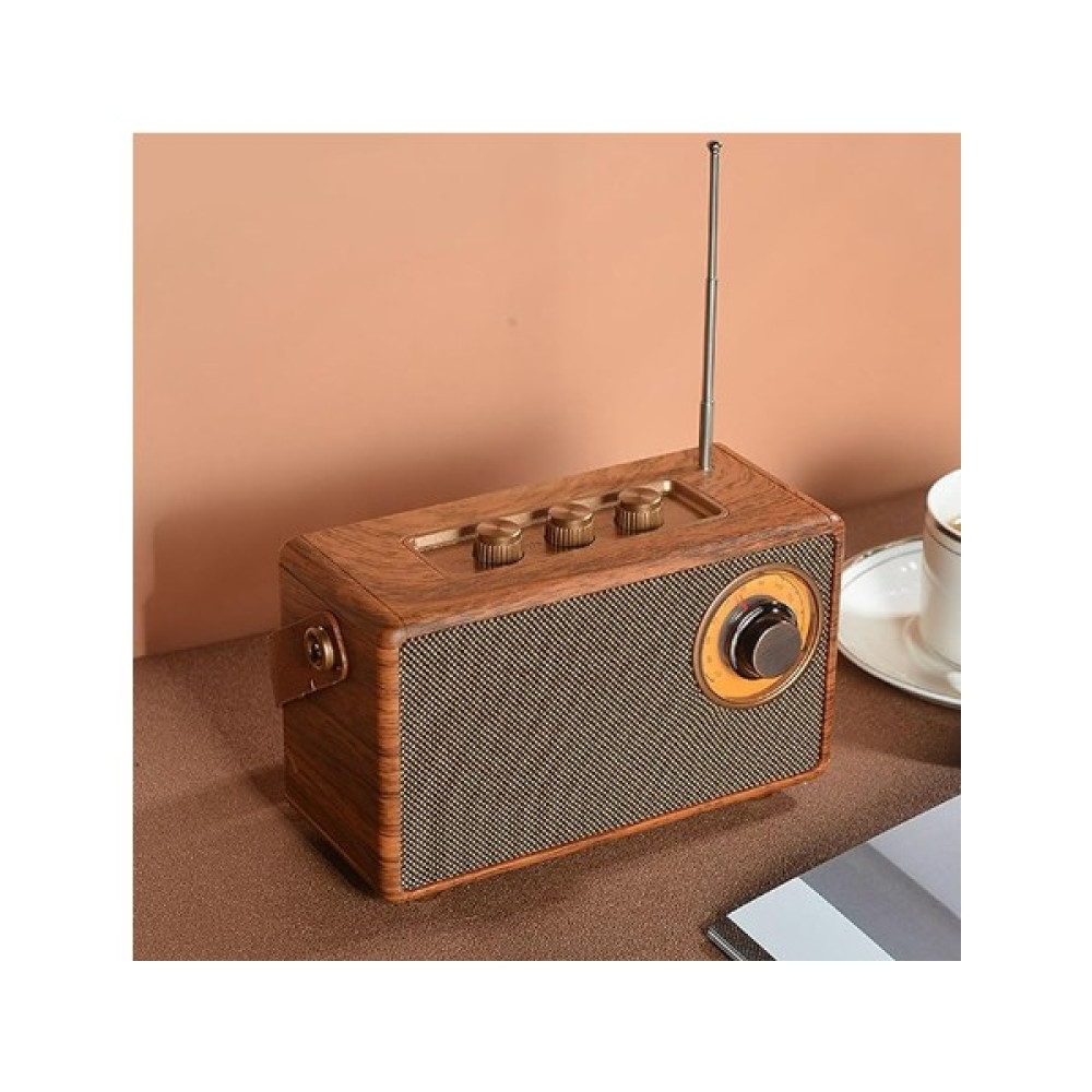 Helsinki Machine HS-1962 Retro ve Modern Radyo (1500 Mah) USB Çalar + Bt + Fm Radyo - Kahverengi Alarmlı Saatler & Radyolar Fiyatı