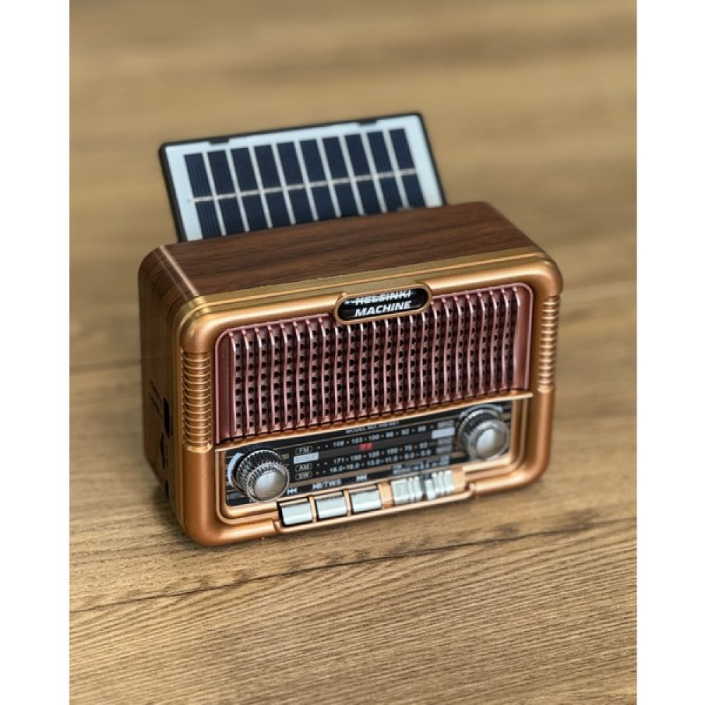 Helsinki Machine HS-651 Nostaljik Fm Radyo - Kahverengi Alarmlı Saatler & Radyolar Fiyatı